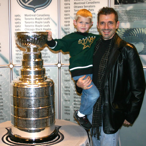 Spencer and Wil with Lord Stanleys Cup